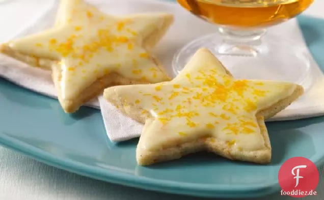 Spiced Orange Star Cocktail Cookies