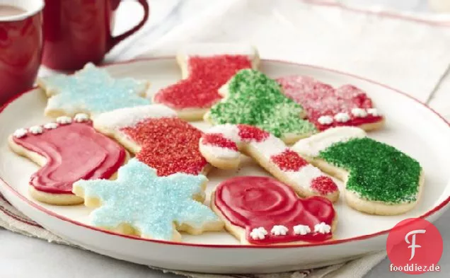 Weihnachten Zucker Cookie Ausschnitte