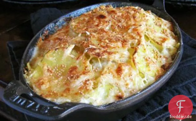 Kartoffelgratin mit körnigem Senf