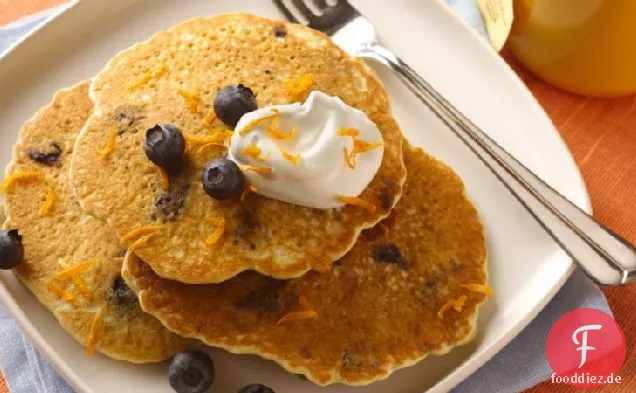 Blaubeer-Orangen-Pfannkuchen