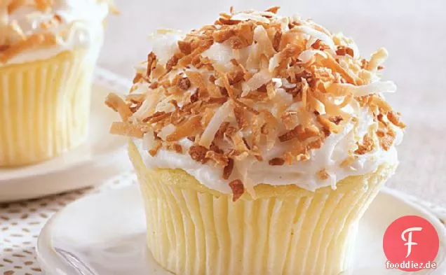 Geröstete Kokosnuss-Cupcakes