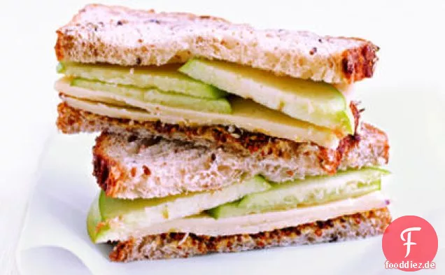 Cheddar und Apfel-Sandwich