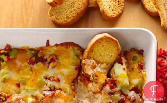 Geschichtete Pizza Dip