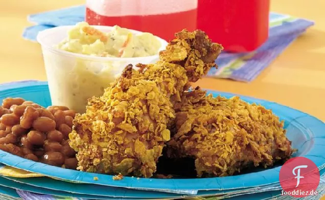 Knuspriges ofengebratenes Huhn