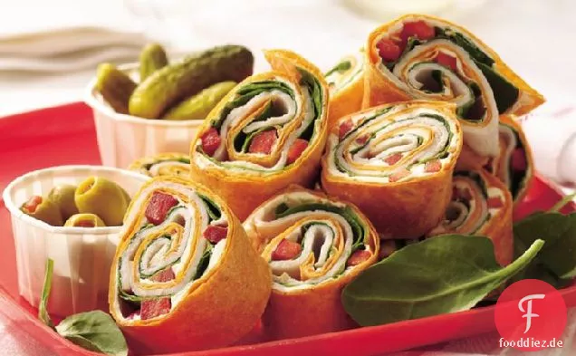 Türkei-Spinat-Wraps