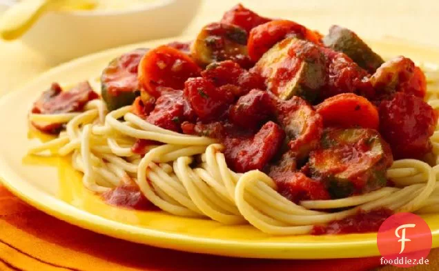 Klobige Gemüse-Spaghetti