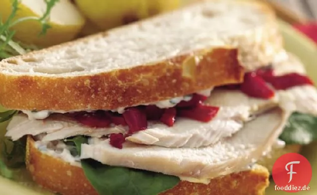 Gebratener Truthahn-Sandwiches