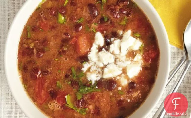 Schwarze Bohnensuppe