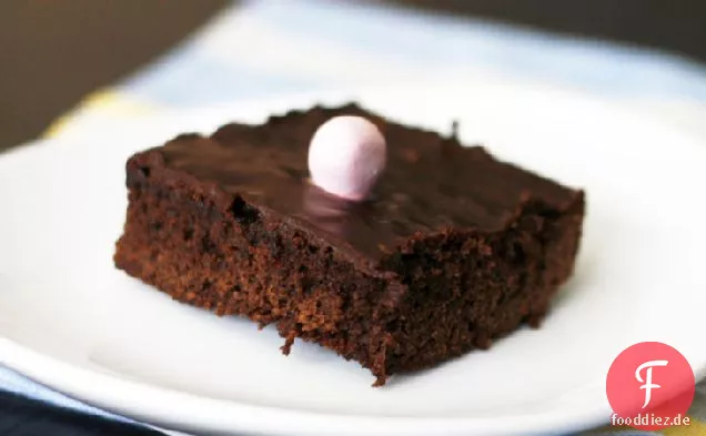 Dekadente Dunkle Schokolade Ostern Brownies