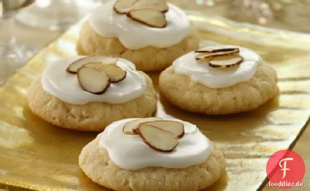 Glasierte Mandel-Zucker-Cookies