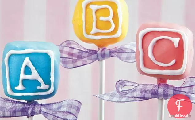 Baby Block Kuchen Pops