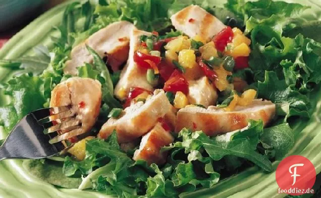 Sandy's gegrilltes Hähnchen mit Fruchtsalsa