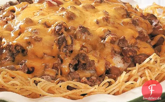 Burger-Bohnen-Spaghetti-Kuchen