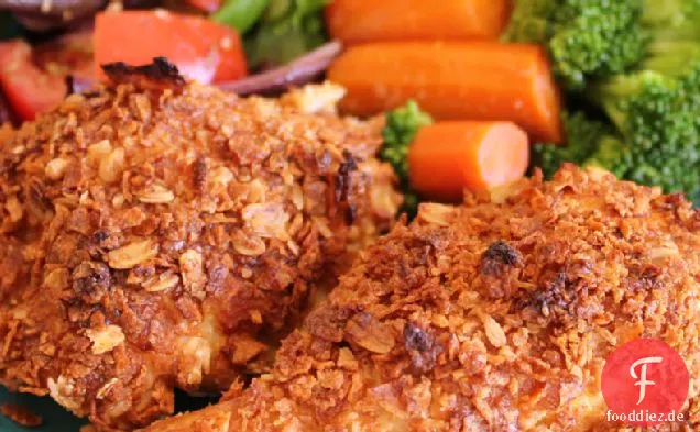 Honig-Nuss-Ofen gebratenes Huhn