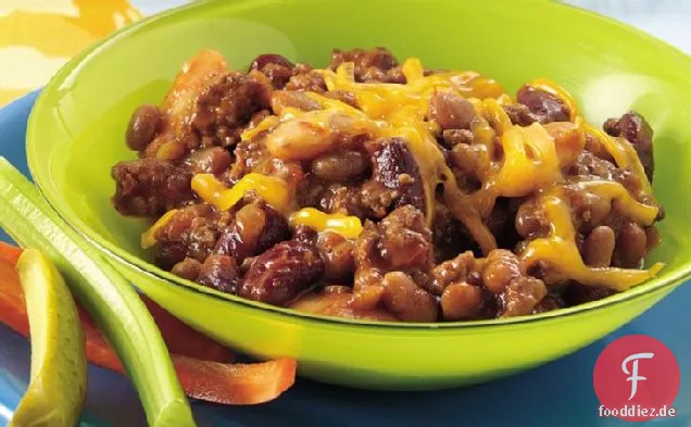 Slow-Cooker Lieblings-Hackfleisch und Bohnen