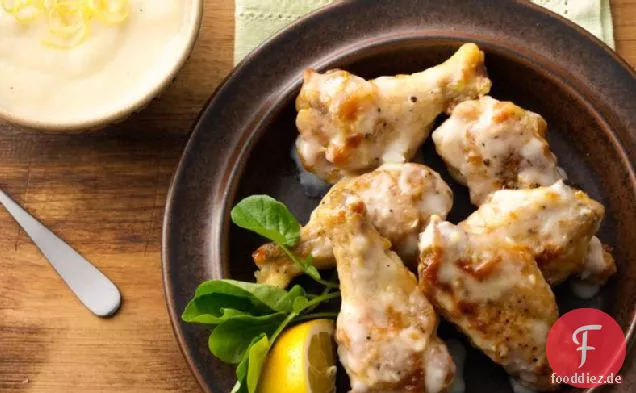 Cremige Parmesan-Knoblauch Chicken Wings