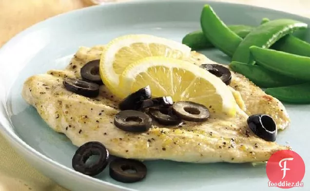 Zitronenhähnchen mit Oliven