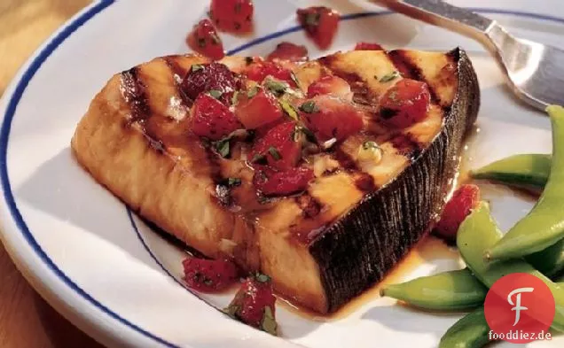 Schwertfisch mit Erdbeersalsa