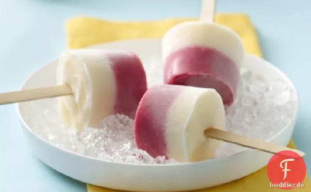 Himbeer-Limonade-Eis-Pops