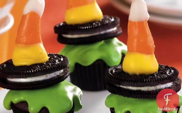 Böse Hexe Halloween Cupcakes