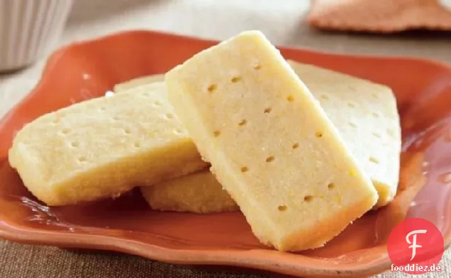 Zitronen-Maismehl Shortbread