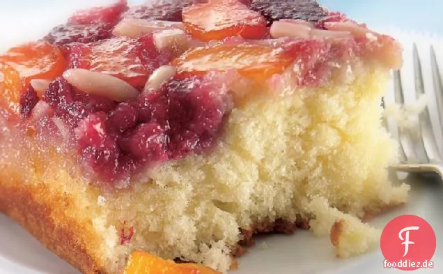 Himbeer-Mango-Upside-Down-Kuchen