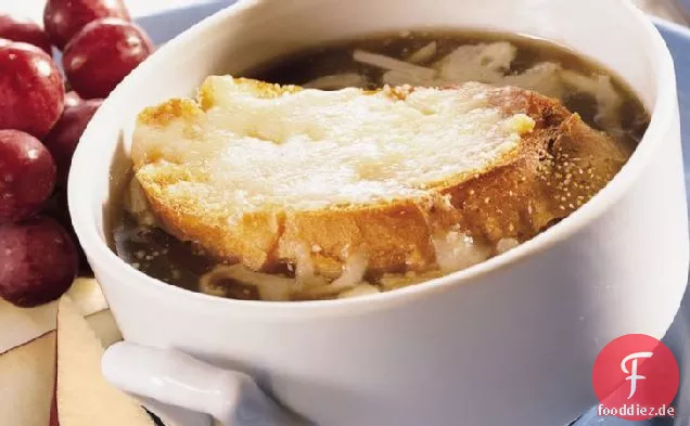 Schnelle Zwiebelsuppe Gratinée