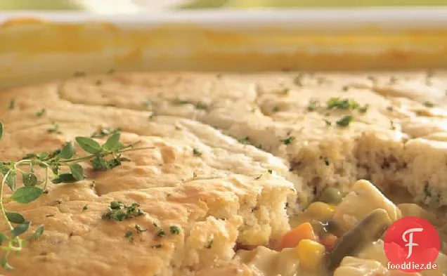 Chicken Pot Pie mit Kräuterkruste