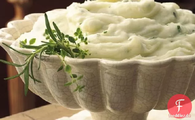 Knoblauch-Kraut-Kartoffelpüree