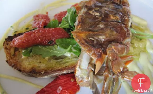 Noah Rosen ' s Wild Alaskan Black Cod Mit Frische Garbanzo Hummus