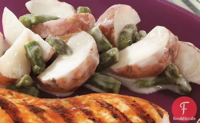 Cremige Kartoffeln und Spargel