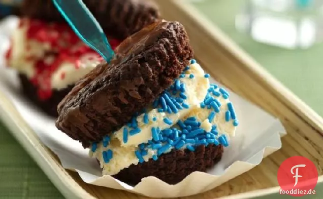 Brownie Eis Sandwiches