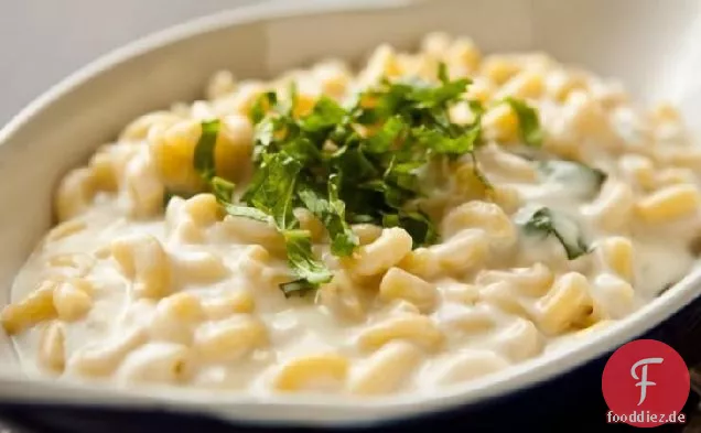 Mozzarella Makkaroni und Käse