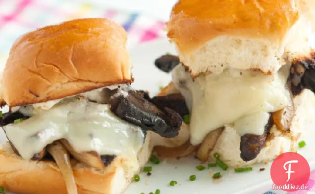 Cheesy Portabella Schieberegler