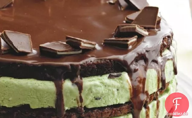 Fudge Minze Eis Torte