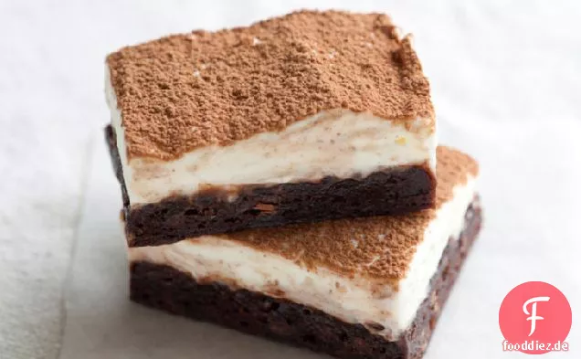 Einfache Tiramisu Brownie Bars