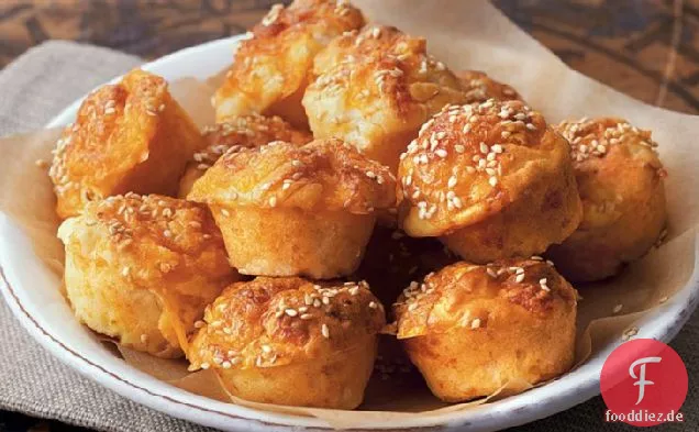Sesam-Cheddar-Mini-Muffins