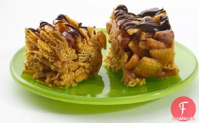Glutenfreie No-Bake-Honig-Erdnussbutter-Riegel