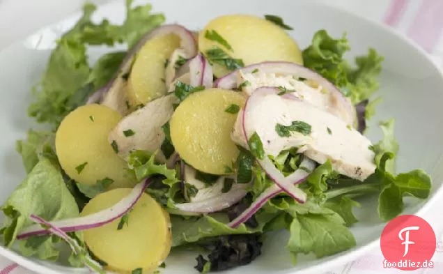 Petersilie Huhn und Kartoffelsalat