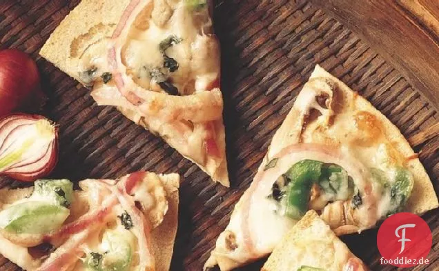 Pilz-Pita-Pizzen