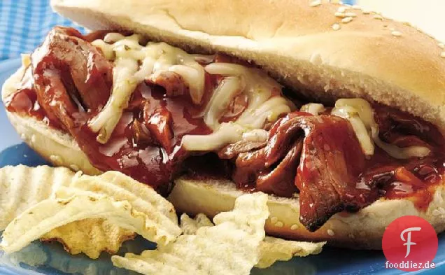 Würzige gegrillte Roastbeef-Sandwiches