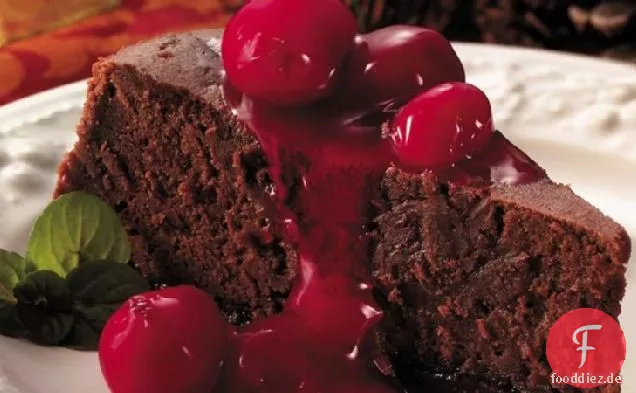 Kirsch-Fudge-Käsekuchen-Dessert
