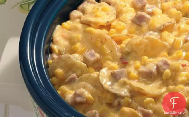 Slow-Cooker Cheesy Schinken gratiniert