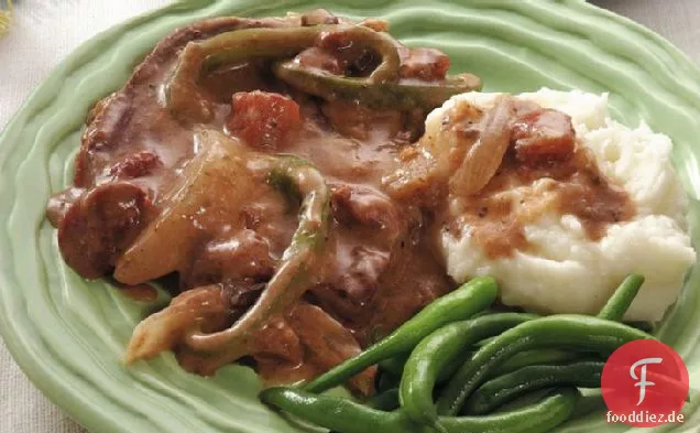 Slow-Cooker Salsa-Schweizer Steak