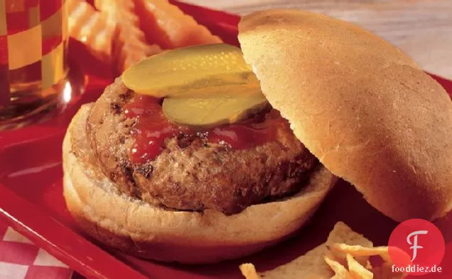 Gegrillte Hinterhof-Bier-Burger