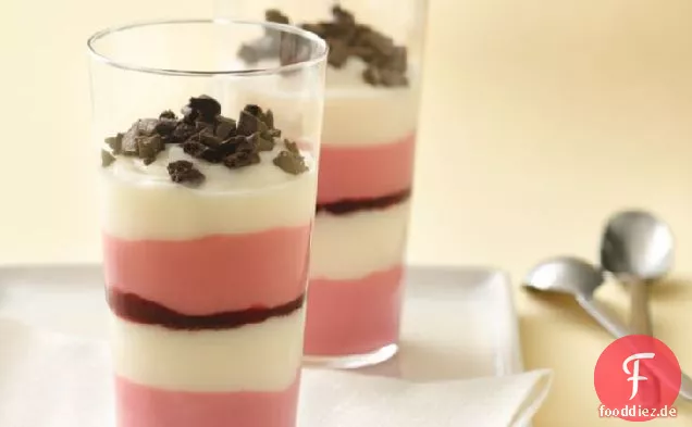 Parfaits aus rotem Samt