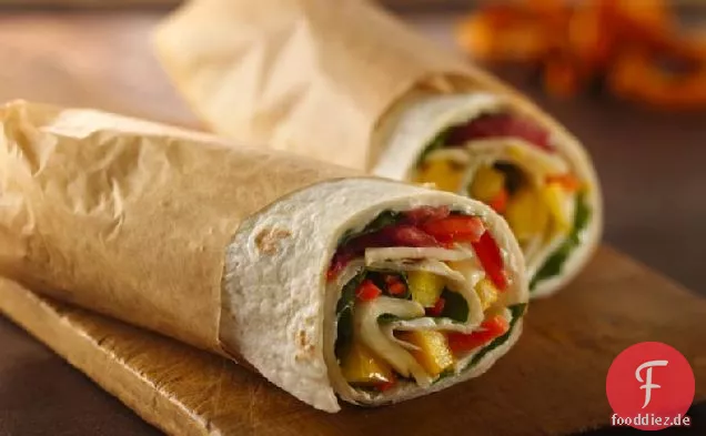 Garten-Gemüse-Wraps