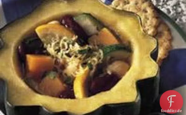Squash und Bohnensuppe