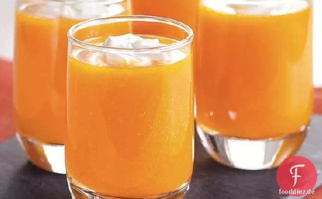 Karottensuppe Schüsse