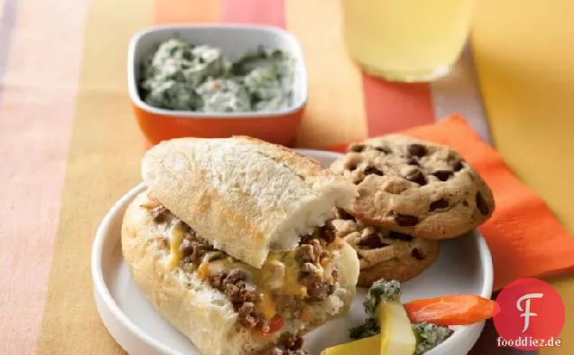 Cheesy Beef Sandwiches Hot